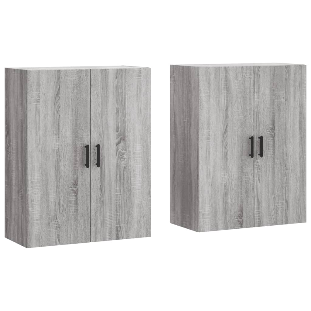 Armoires murales 2 pcs sonoma gris 69,5x34x90 cm - XIOS