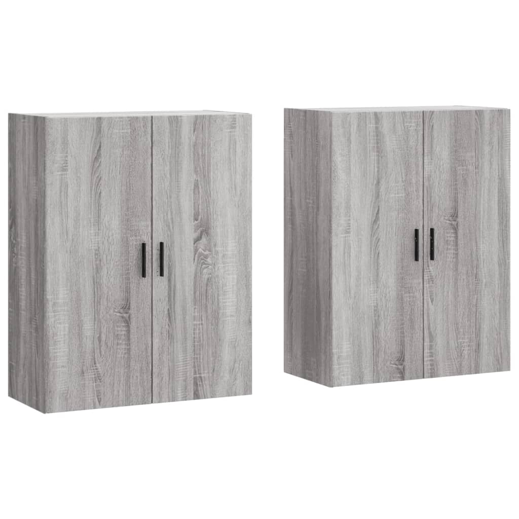 Armoires murales 2 pcs sonoma gris 69,5x34x90 cm - XIOS