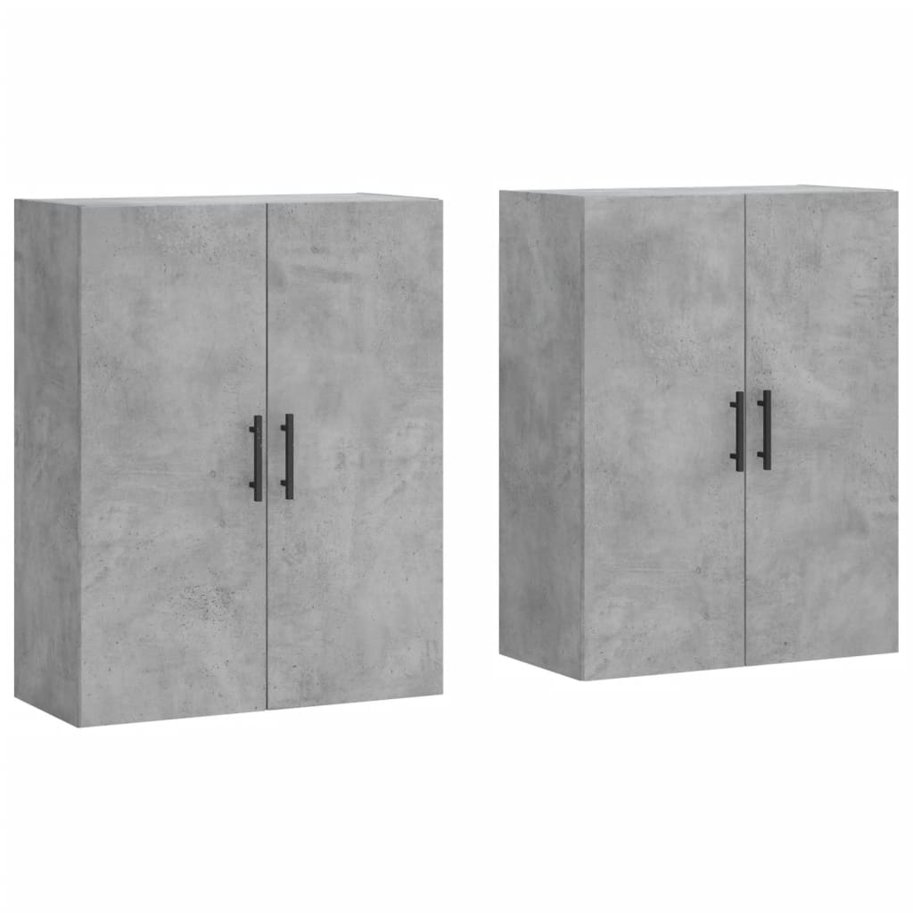 Armoires murales 2 pcs gris béton 69,5x34x90 cm - XIOS