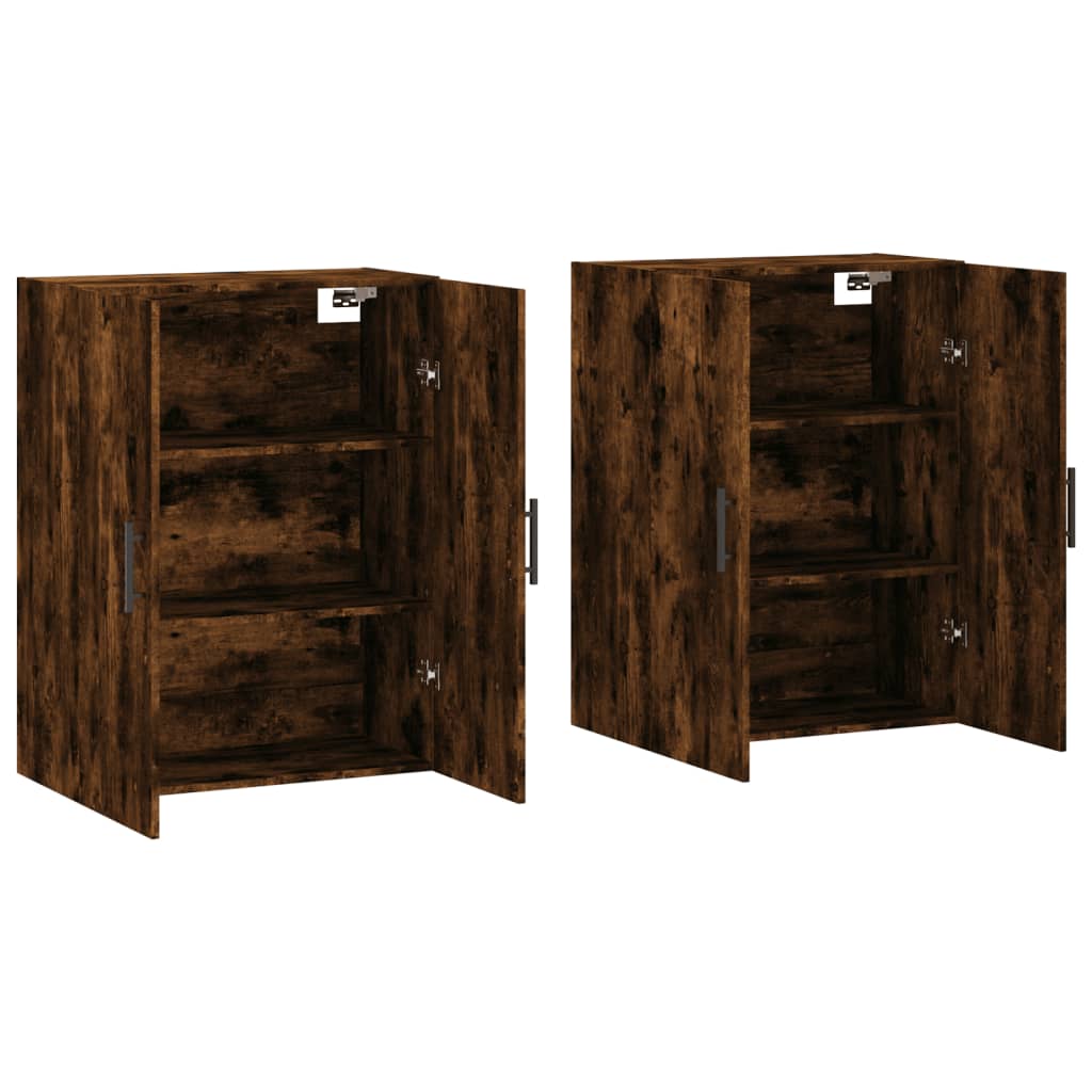 Armoires murales 2 pcs chêne fumé 69,5x34x90 cm - XIOS