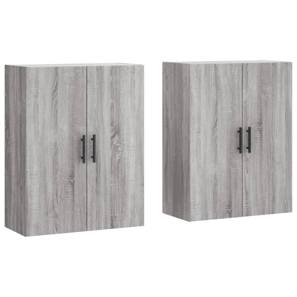Armoires murales 2 pcs sonoma gris 69,5x34x90 cm - XIOS