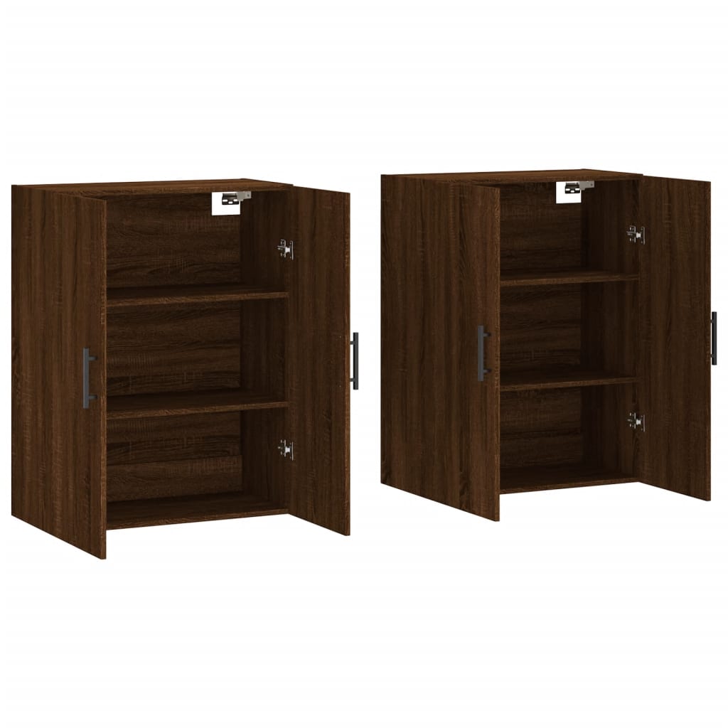 Armoires murales 2 pcs chêne marron 69,5x34x90 cm - XIOS