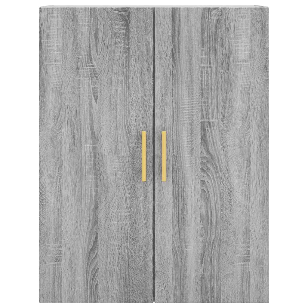 Buffet haut Sonoma gris 69,5x34x180 cm Bois d'ingénierie - XIOS