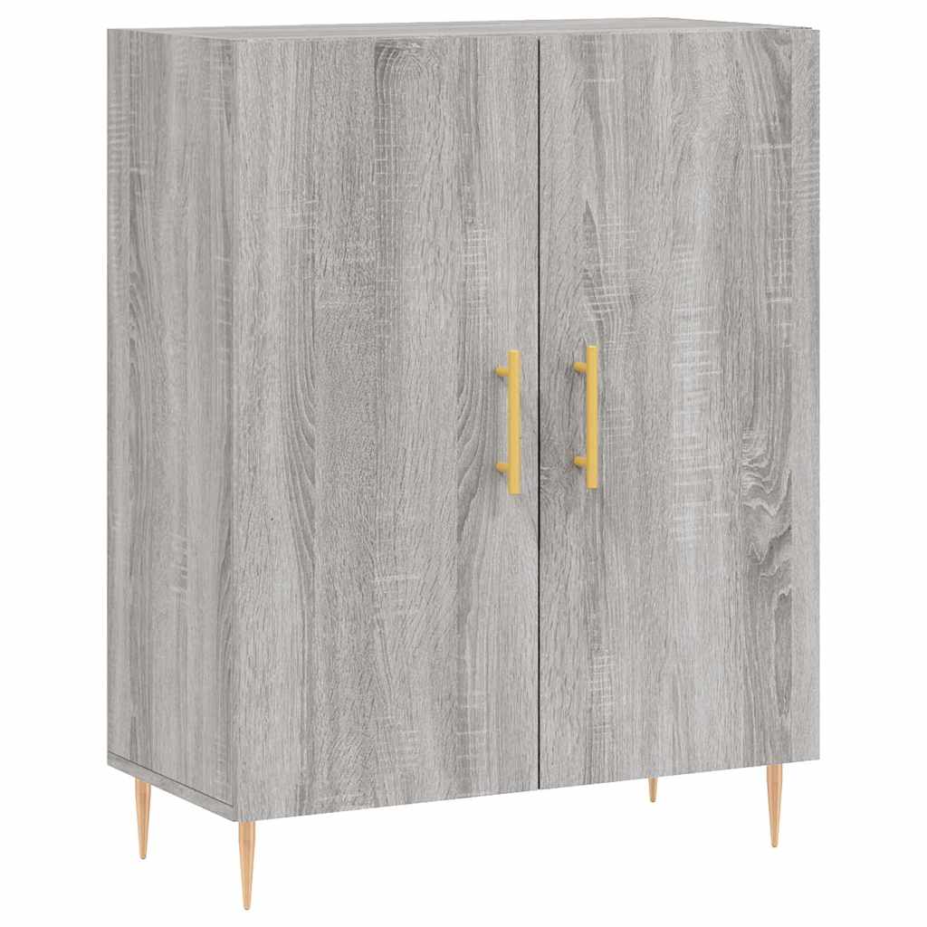 Buffet haut Sonoma gris 69,5x34x180 cm Bois d'ingénierie - XIOS
