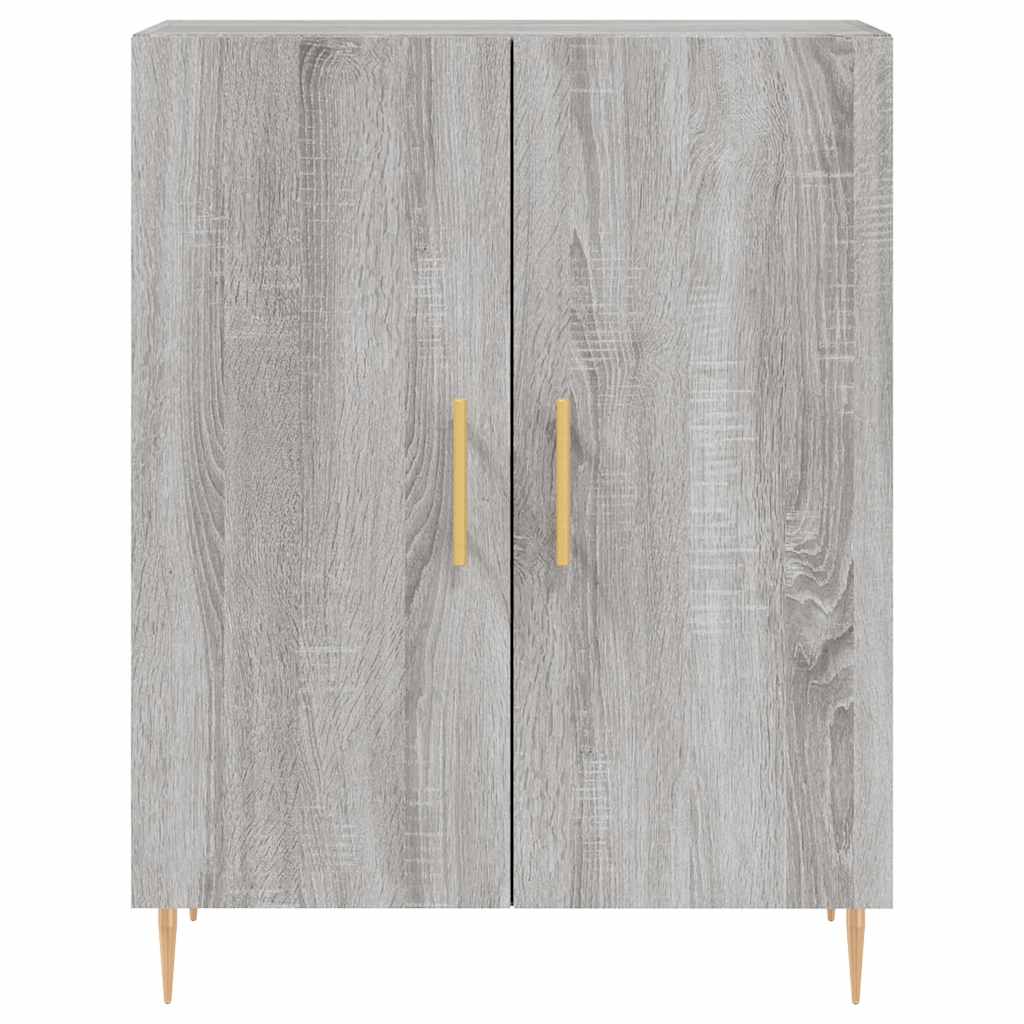Buffet haut Sonoma gris 69,5x34x180 cm Bois d'ingénierie - XIOS