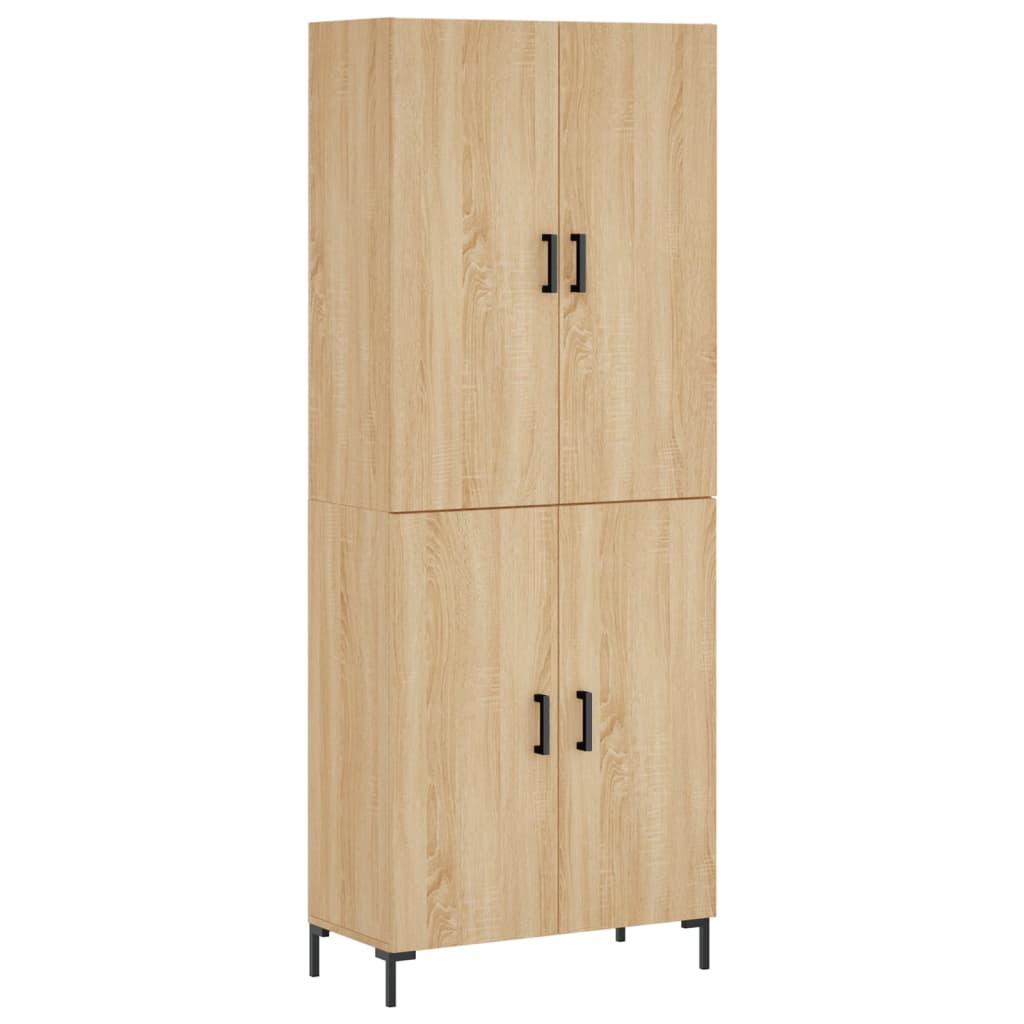 Buffet haut Chêne sonoma 69,5x34x180 cm Bois d'ingénierie - XIOS