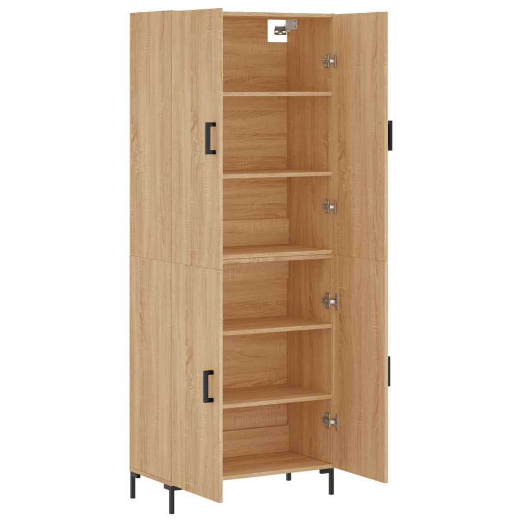 Buffet haut Chêne sonoma 69,5x34x180 cm Bois d'ingénierie - XIOS