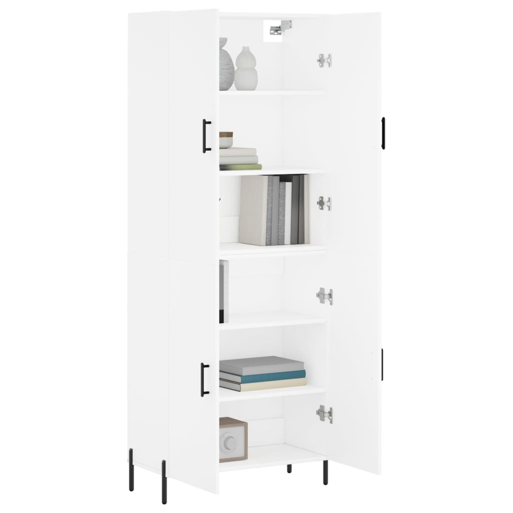 Buffet haut Blanc 69,5x34x180 cm Bois d'ingénierie - XIOS