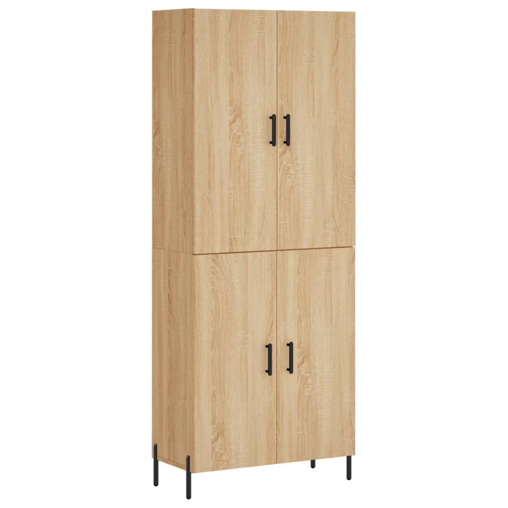 Buffet haut Chêne sonoma 69,5x34x180 cm Bois d'ingénierie - XIOS