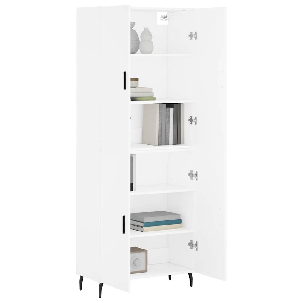 Buffet haut Blanc 69,5x34x180 cm Bois d'ingénierie - XIOS