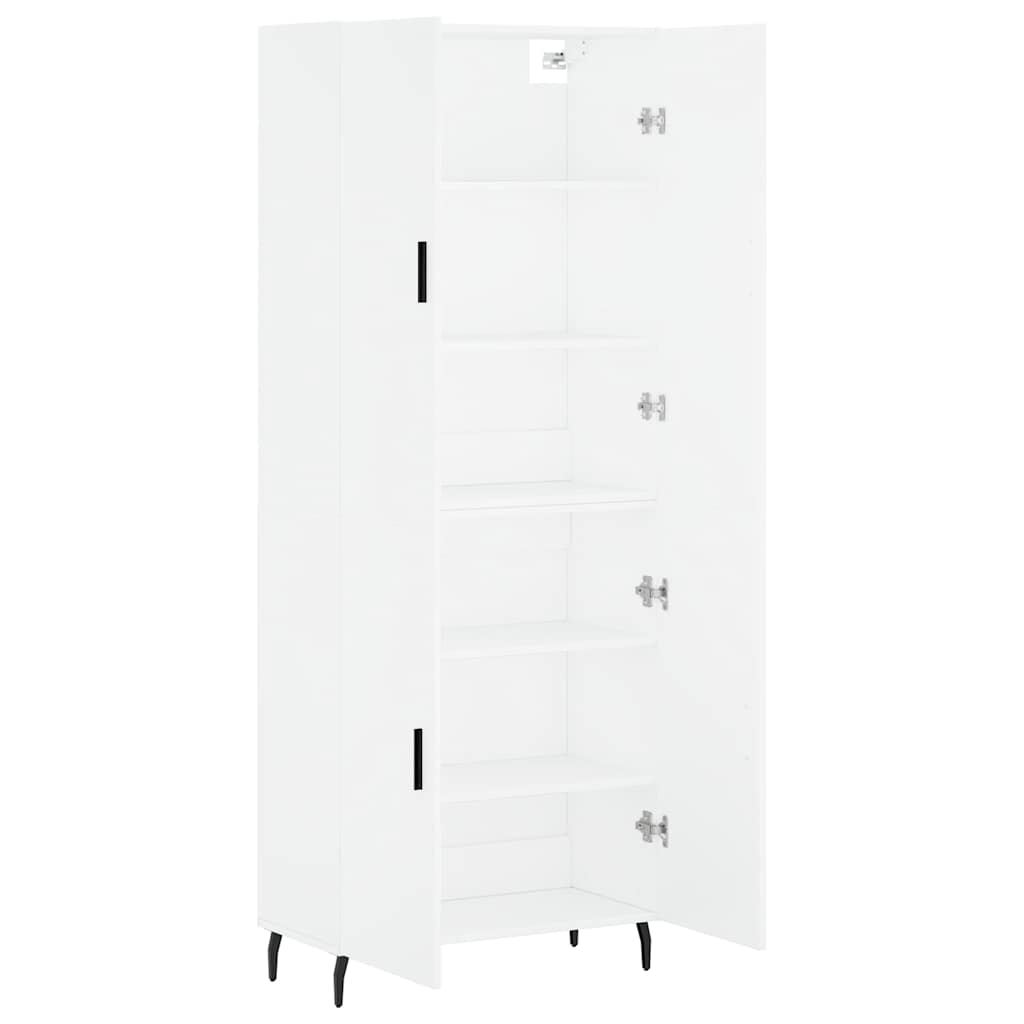 Buffet haut Blanc 69,5x34x180 cm Bois d'ingénierie - XIOS