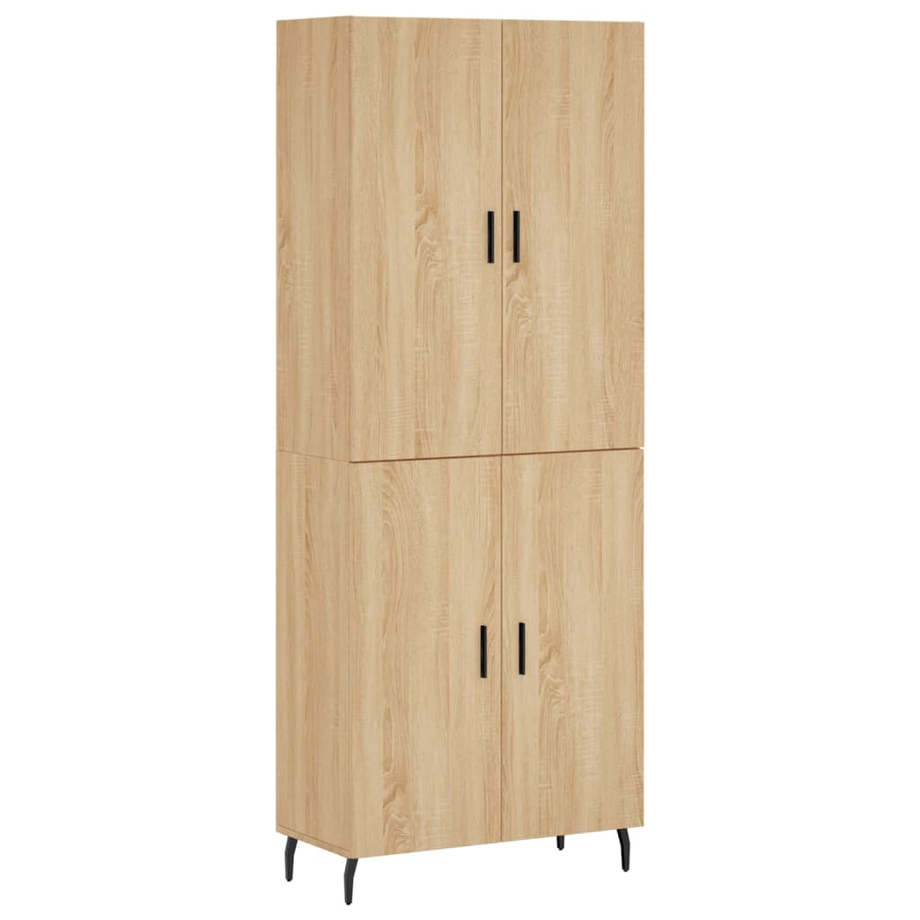 Buffet haut Chêne sonoma 69,5x34x180 cm Bois d'ingénierie - XIOS
