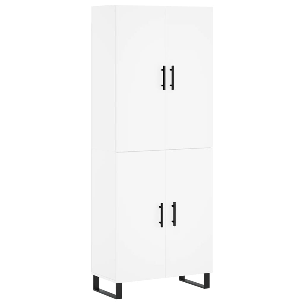 Buffet haut Blanc 69,5x34x180 cm Bois d'ingénierie - XIOS