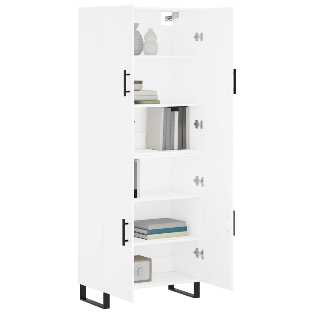 Buffet haut Blanc 69,5x34x180 cm Bois d'ingénierie - XIOS