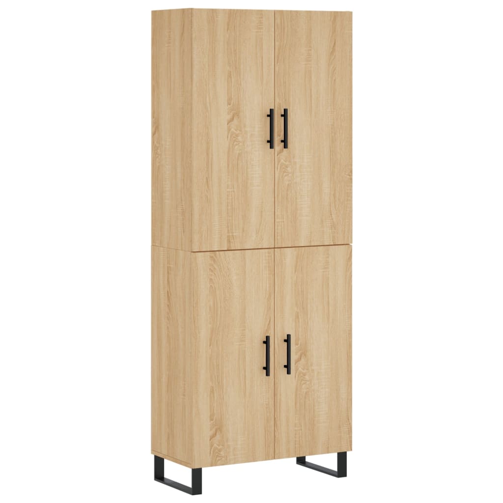 Buffet haut Chêne sonoma 69,5x34x180 cm Bois d'ingénierie - XIOS