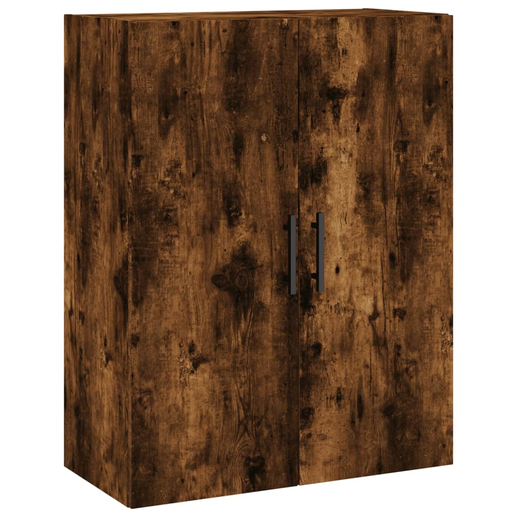 Buffet haut Chêne fumé 69,5x34x180 cm Bois d'ingénierie - XIOS