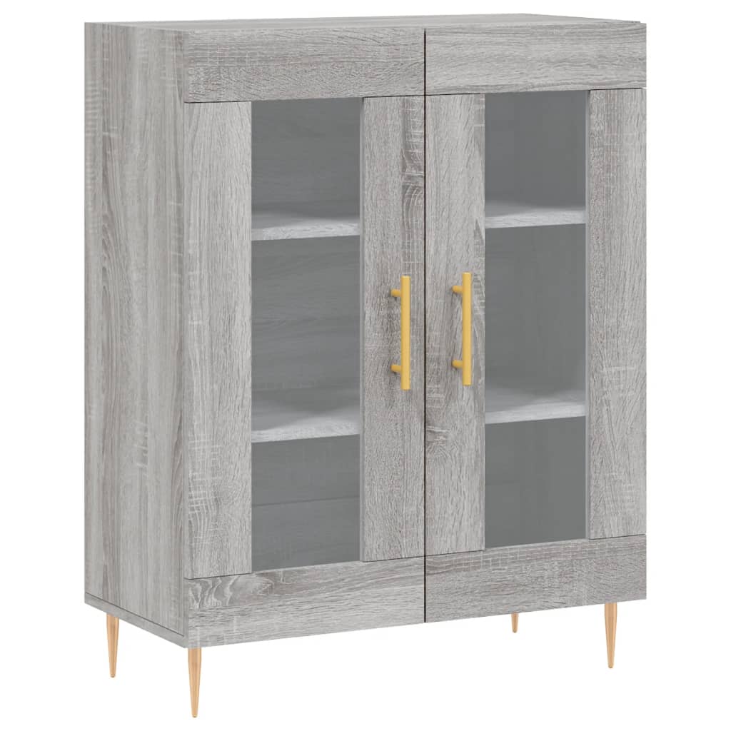 Buffet haut Sonoma gris 69,5x34x180 cm Bois d'ingénierie - XIOS