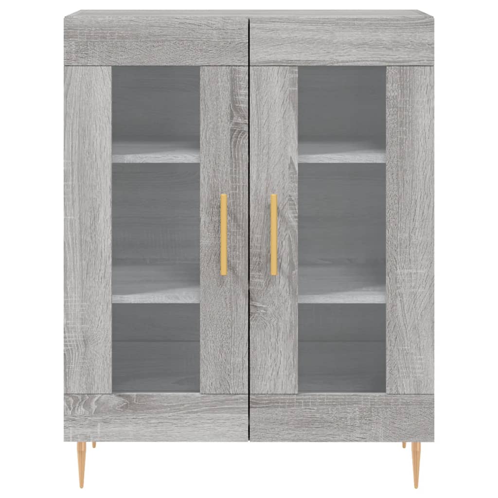 Buffet haut Sonoma gris 69,5x34x180 cm Bois d'ingénierie - XIOS