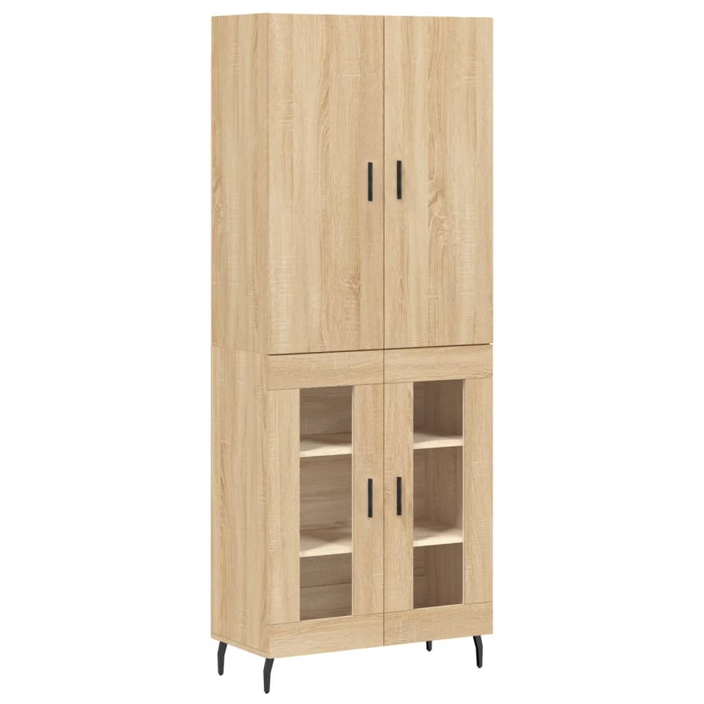 Buffet haut Chêne sonoma 69,5x34x180 cm Bois d'ingénierie - XIOS