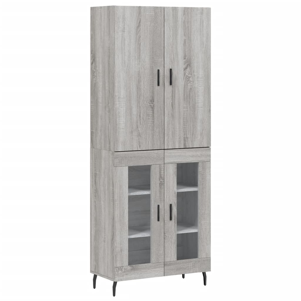 Buffet haut Sonoma gris 69,5x34x180 cm Bois d'ingénierie - XIOS