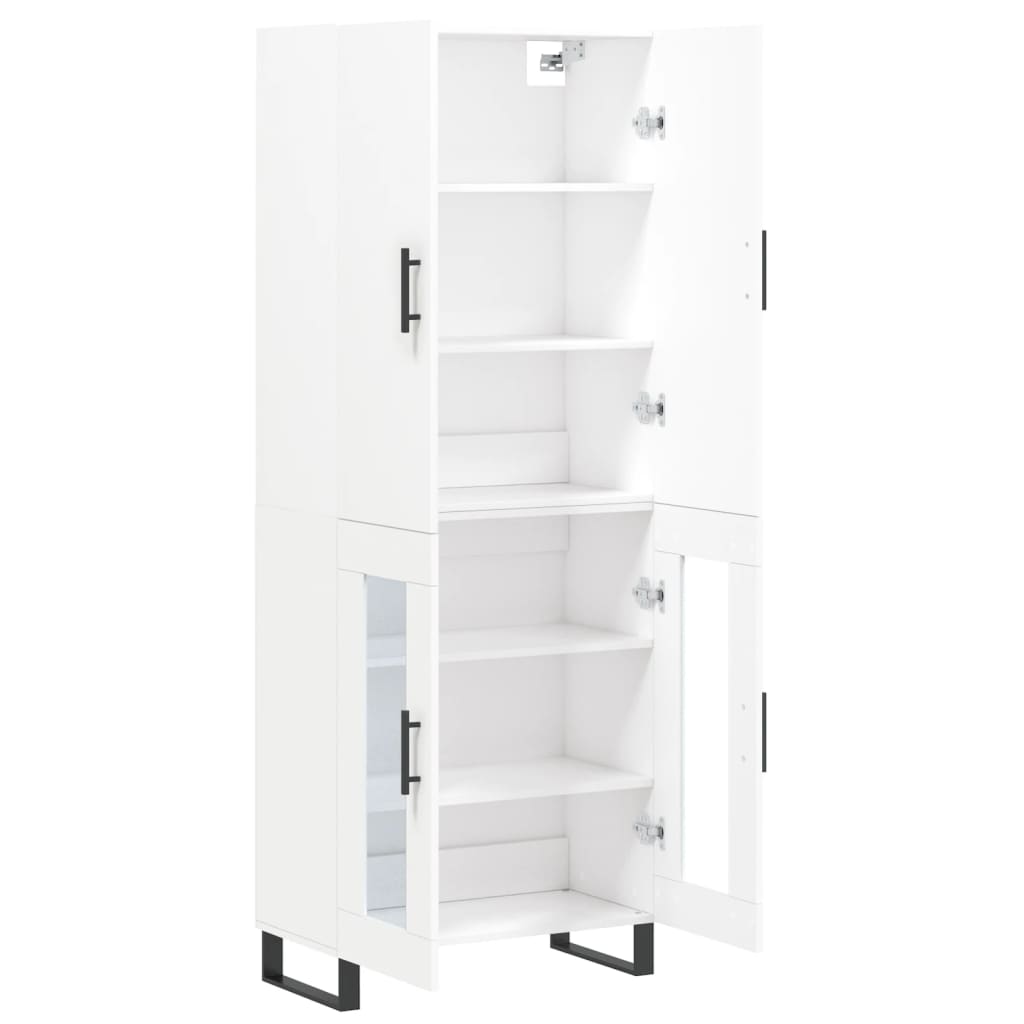 Buffet haut Blanc 69,5x34x180 cm Bois d'ingénierie - XIOS