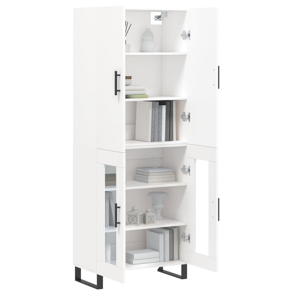 Buffet haut Blanc 69,5x34x180 cm Bois d'ingénierie - XIOS