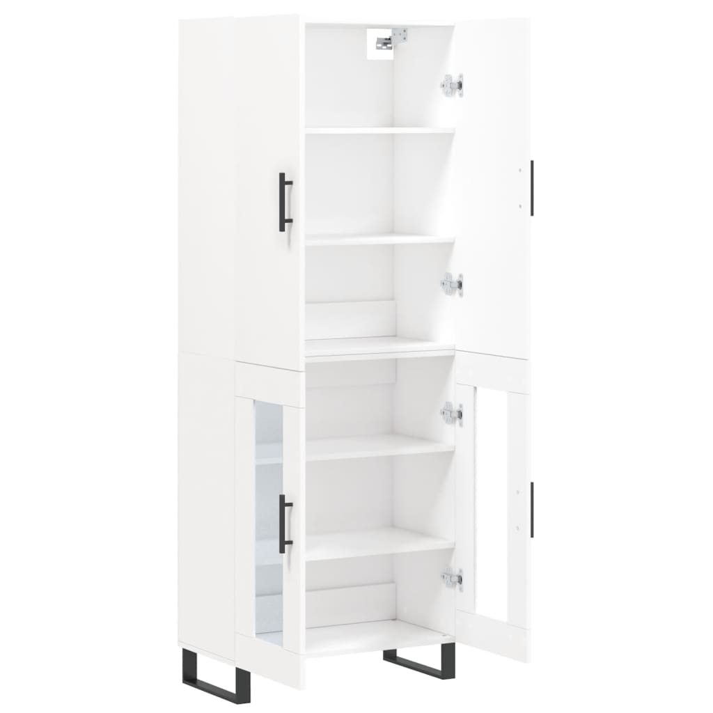 Buffet haut Blanc 69,5x34x180 cm Bois d'ingénierie - XIOS