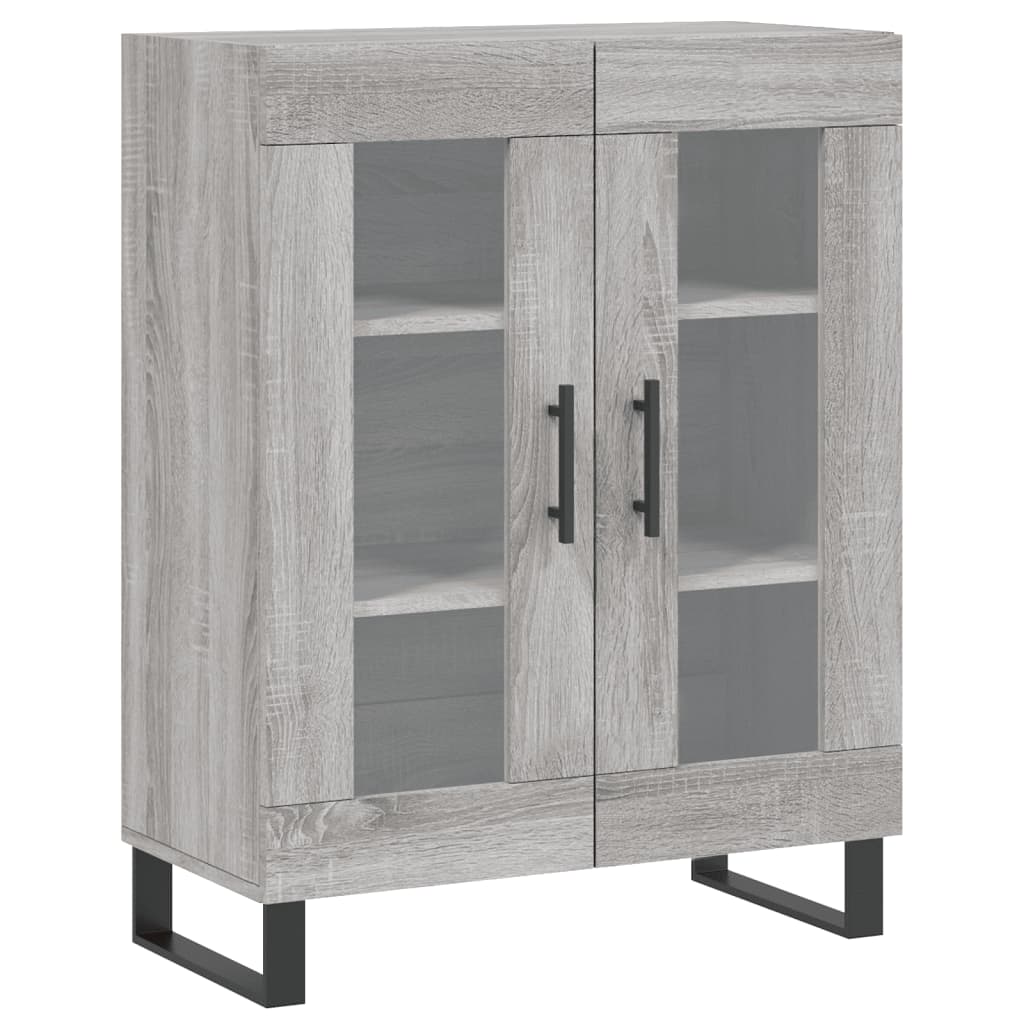 Buffet haut Sonoma gris 69,5x34x180 cm Bois d'ingénierie - XIOS