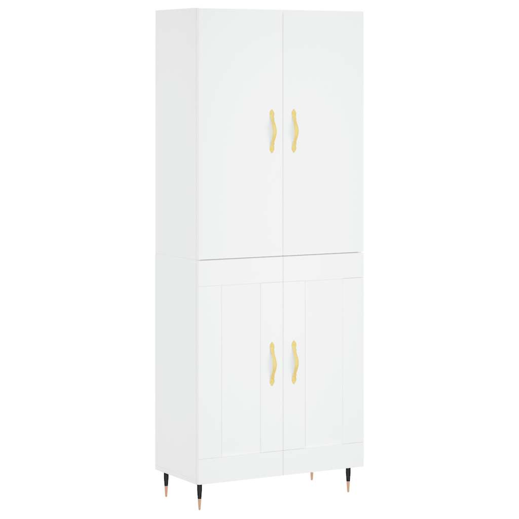 Buffet haut Blanc 69,5x34x180 cm Bois d'ingénierie - XIOS