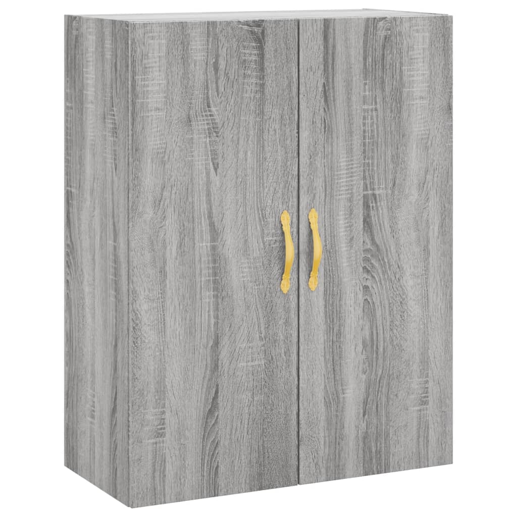 Buffet haut Sonoma gris 69,5x34x180 cm Bois d'ingénierie - XIOS