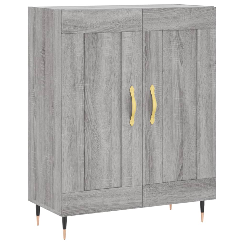 Buffet haut Sonoma gris 69,5x34x180 cm Bois d'ingénierie - XIOS