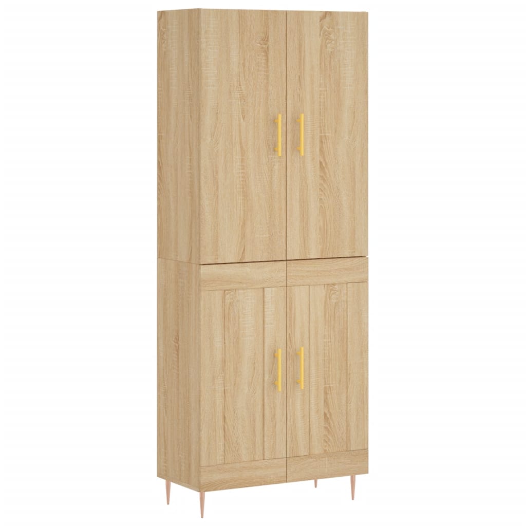 Buffet haut Chêne sonoma 69,5x34x180 cm Bois d'ingénierie - XIOS