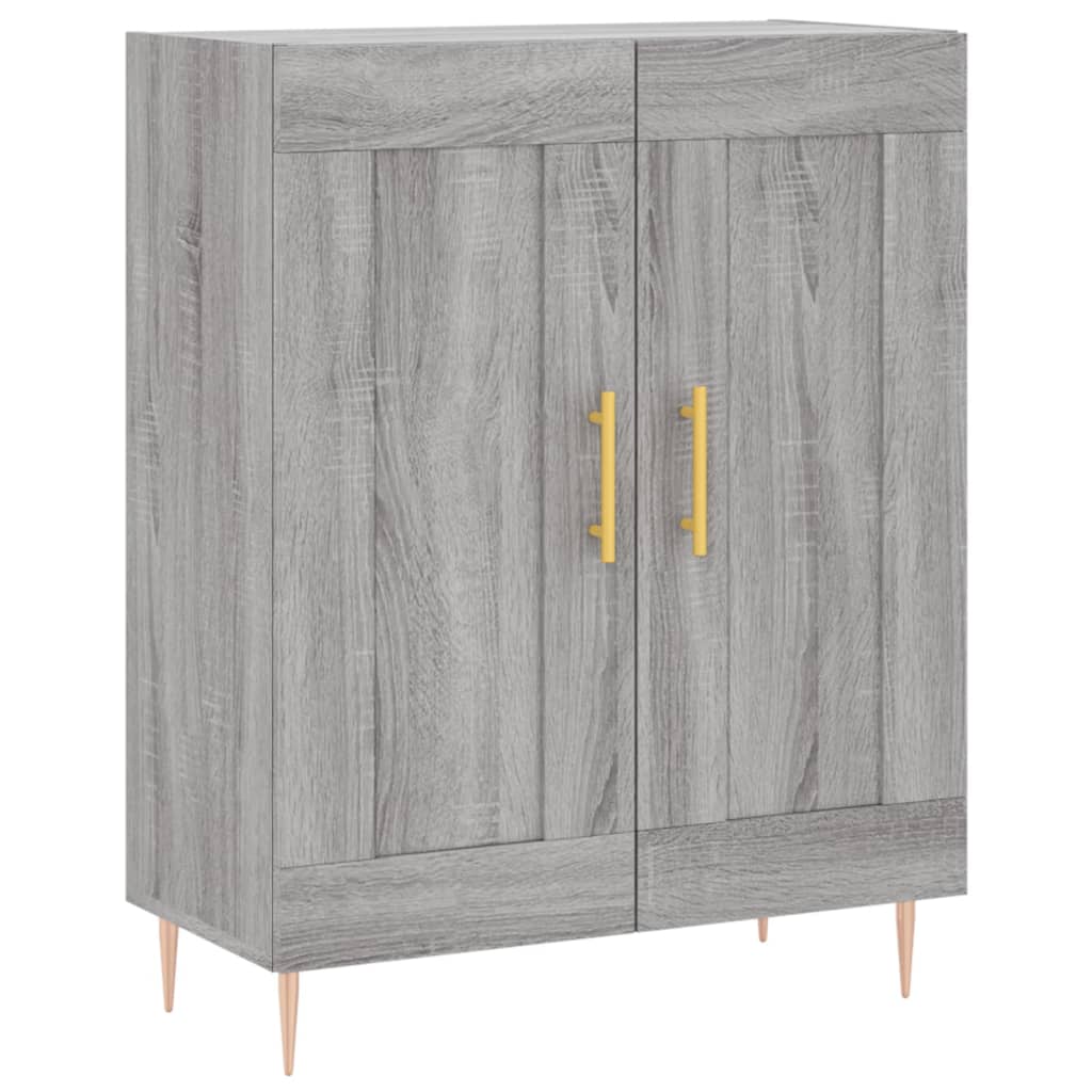 Buffet haut Sonoma gris 69,5x34x180 cm Bois d'ingénierie - XIOS