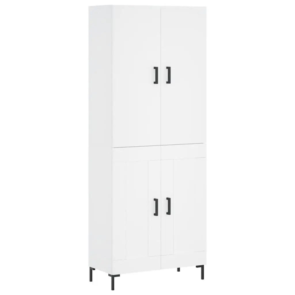 Buffet haut Blanc 69,5x34x180 cm Bois d’ingénierie - XIOS