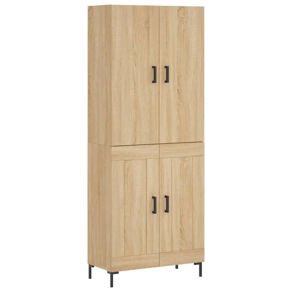 Buffet haut Chêne sonoma 69,5x34x180 cm Bois d’ingénierie - XIOS