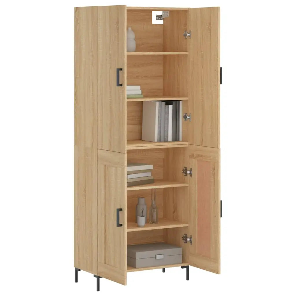 Buffet haut Chêne sonoma 69,5x34x180 cm Bois d’ingénierie - XIOS