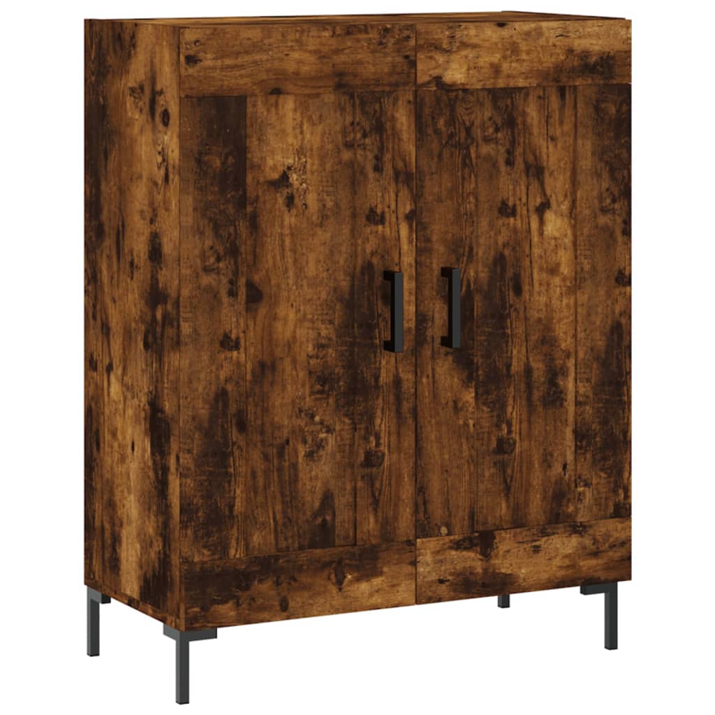 Buffet haut Chêne fumé 69,5x34x180 cm Bois d'ingénierie - XIOS