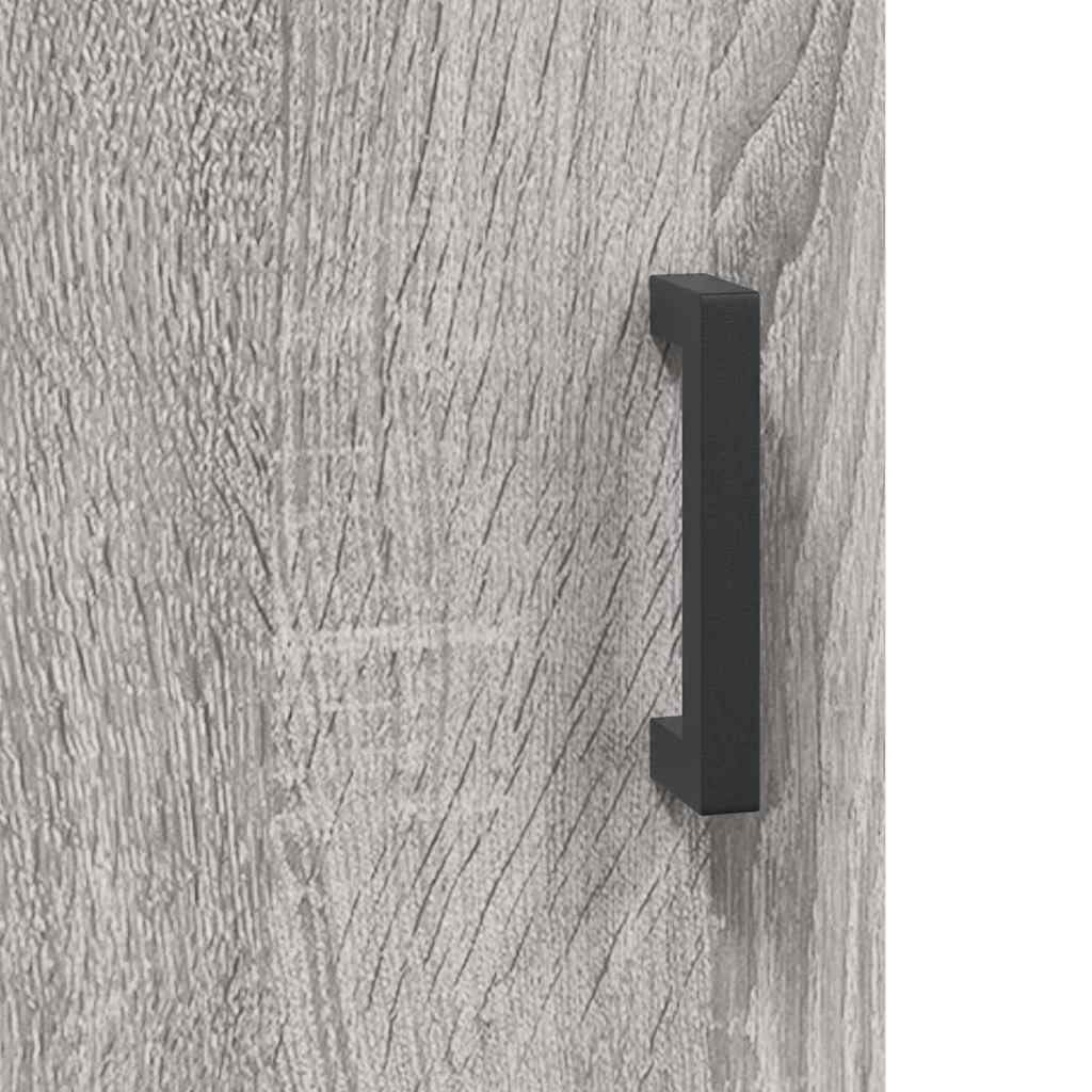 Buffet haut Sonoma gris 69,5x34x180 cm Bois d'ingénierie - XIOS