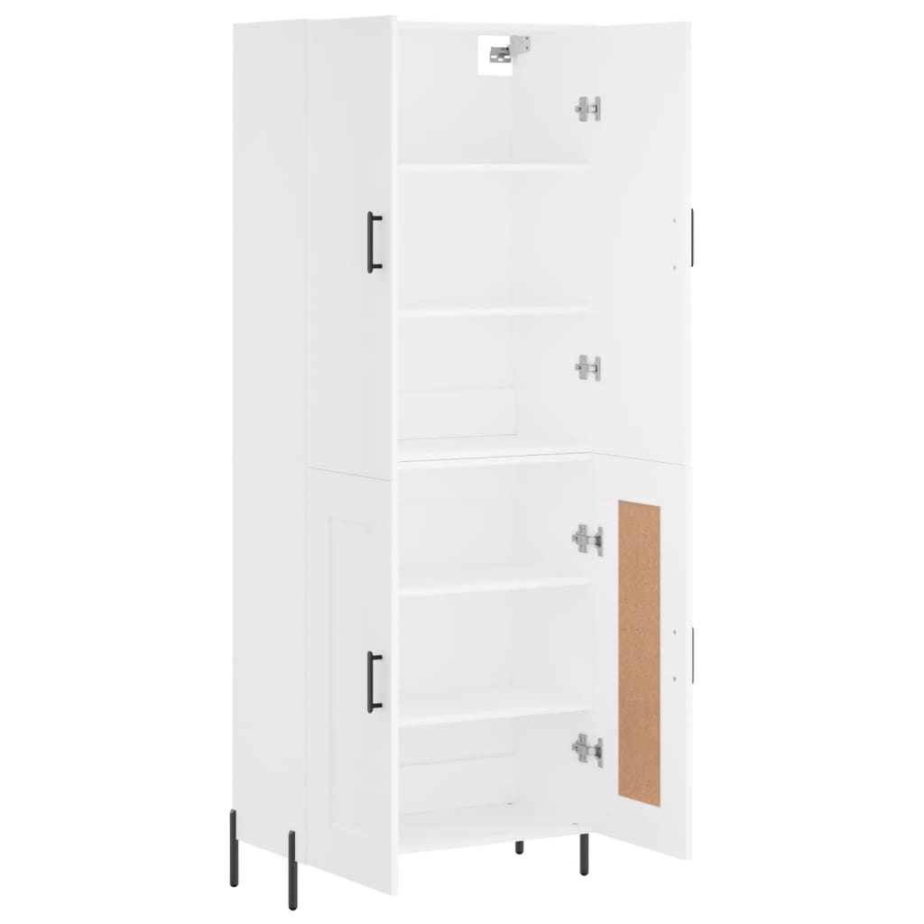 Buffet haut Blanc 69,5x34x180 cm Bois d'ingénierie - XIOS
