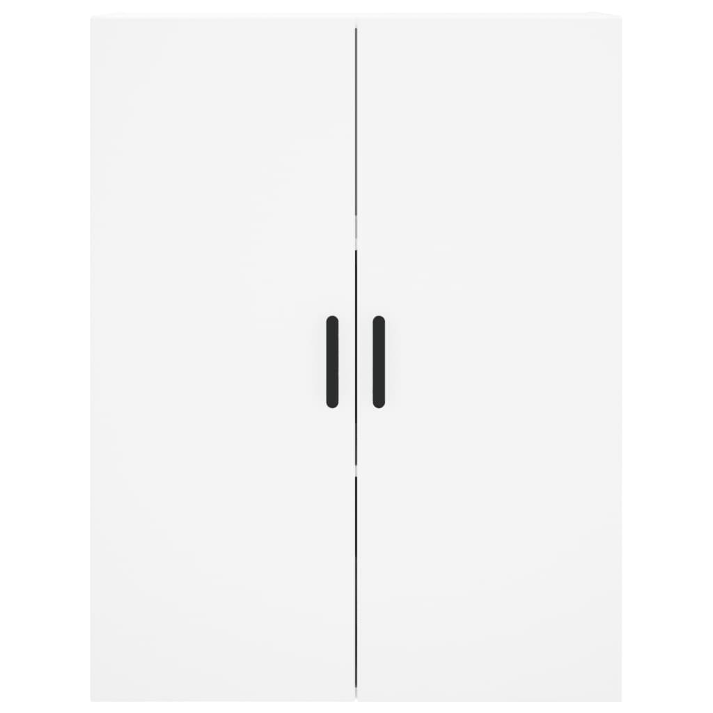 Buffet haut Blanc 69,5x34x180 cm Bois d'ingénierie