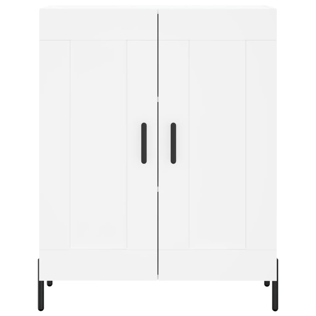 Buffet haut Blanc 69,5x34x180 cm Bois d'ingénierie