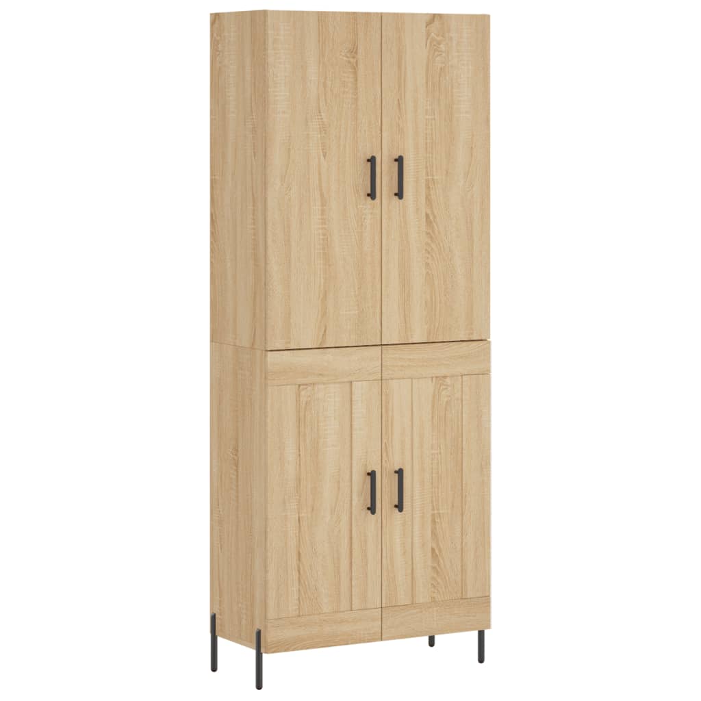 Buffet haut Chêne sonoma 69,5x34x180 cm Bois d'ingénierie - XIOS