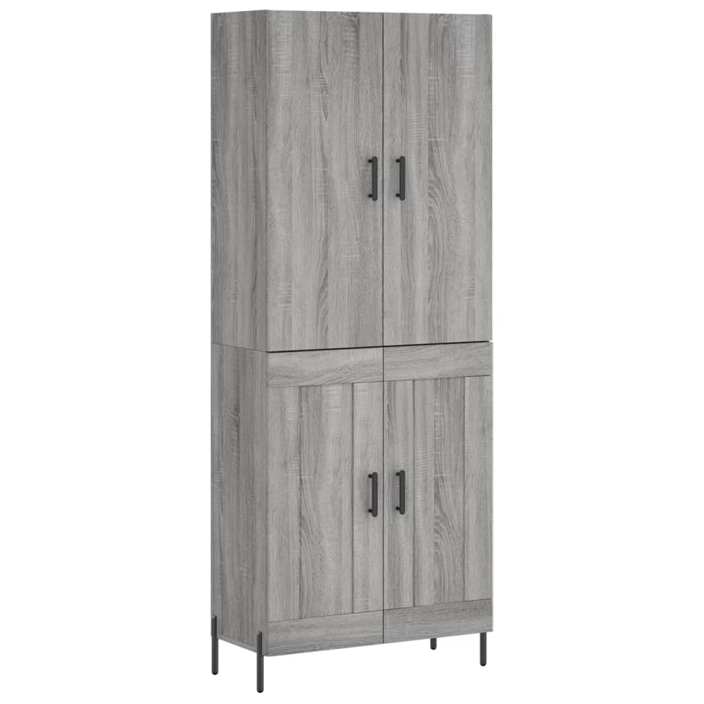 Buffet haut Sonoma gris 69,5x34x180 cm Bois d'ingénierie - XIOS