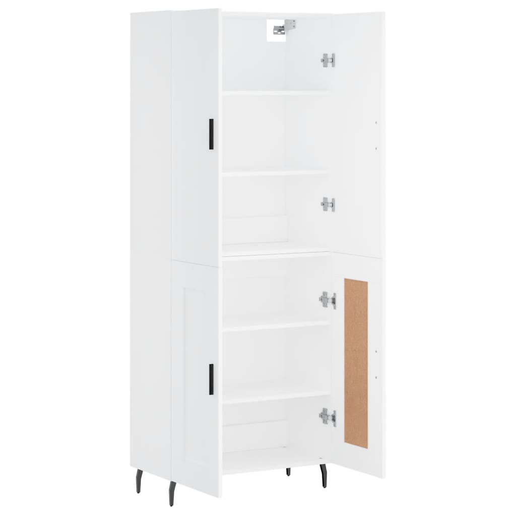 Buffet haut Blanc 69,5x34x180 cm Bois d'ingénierie - XIOS