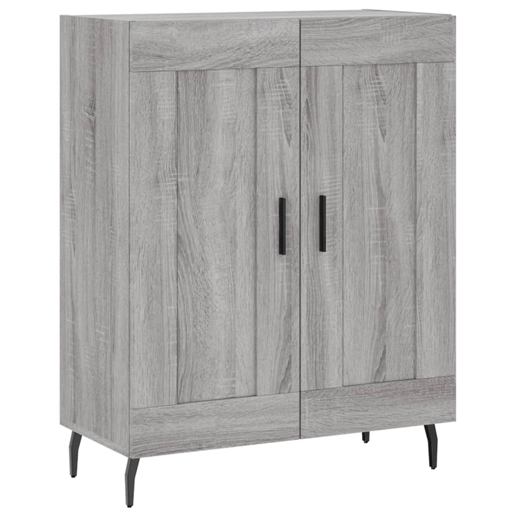 Buffet haut Sonoma gris 69,5x34x180 cm Bois d'ingénierie - XIOS