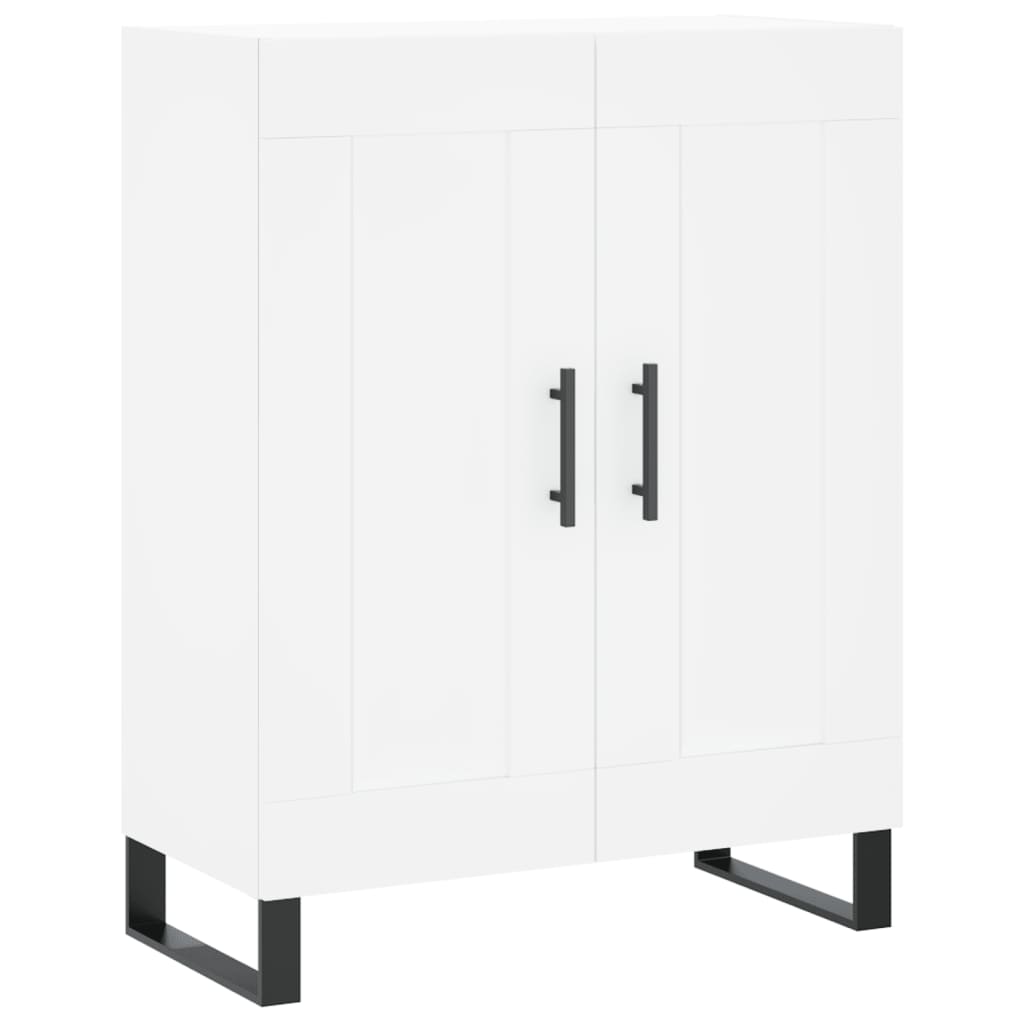 Buffet haut Blanc 69,5x34x180 cm Bois d'ingénierie