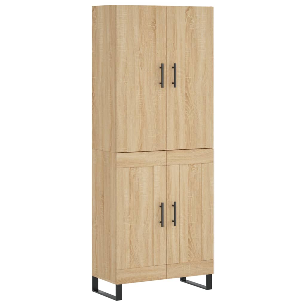 Buffet haut Chêne sonoma 69,5x34x180 cm Bois d'ingénierie - XIOS