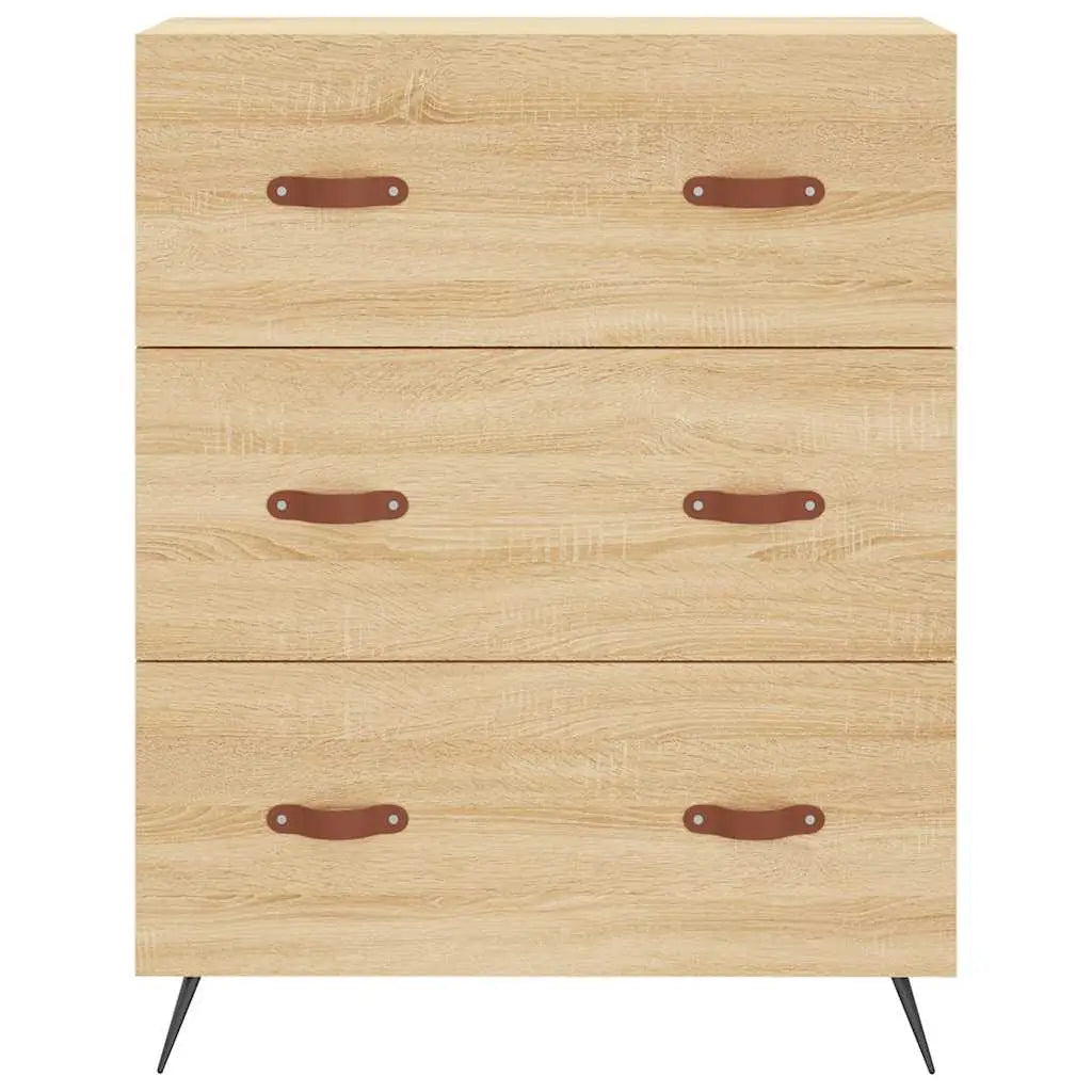 Buffet haut Chêne sonoma 69,5x34x180 cm Bois d’ingénierie - XIOS