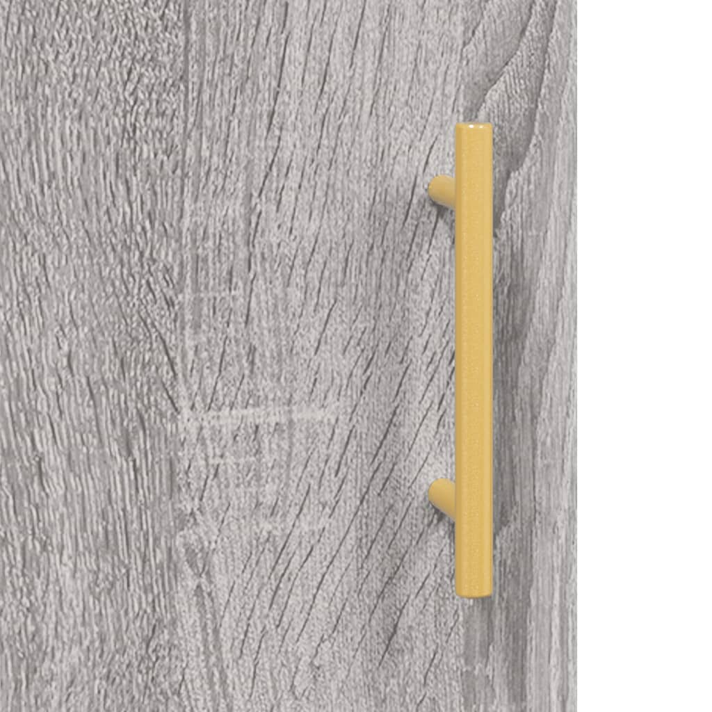Buffet haut Sonoma gris 69,5x34x180 cm Bois d'ingénierie - XIOS