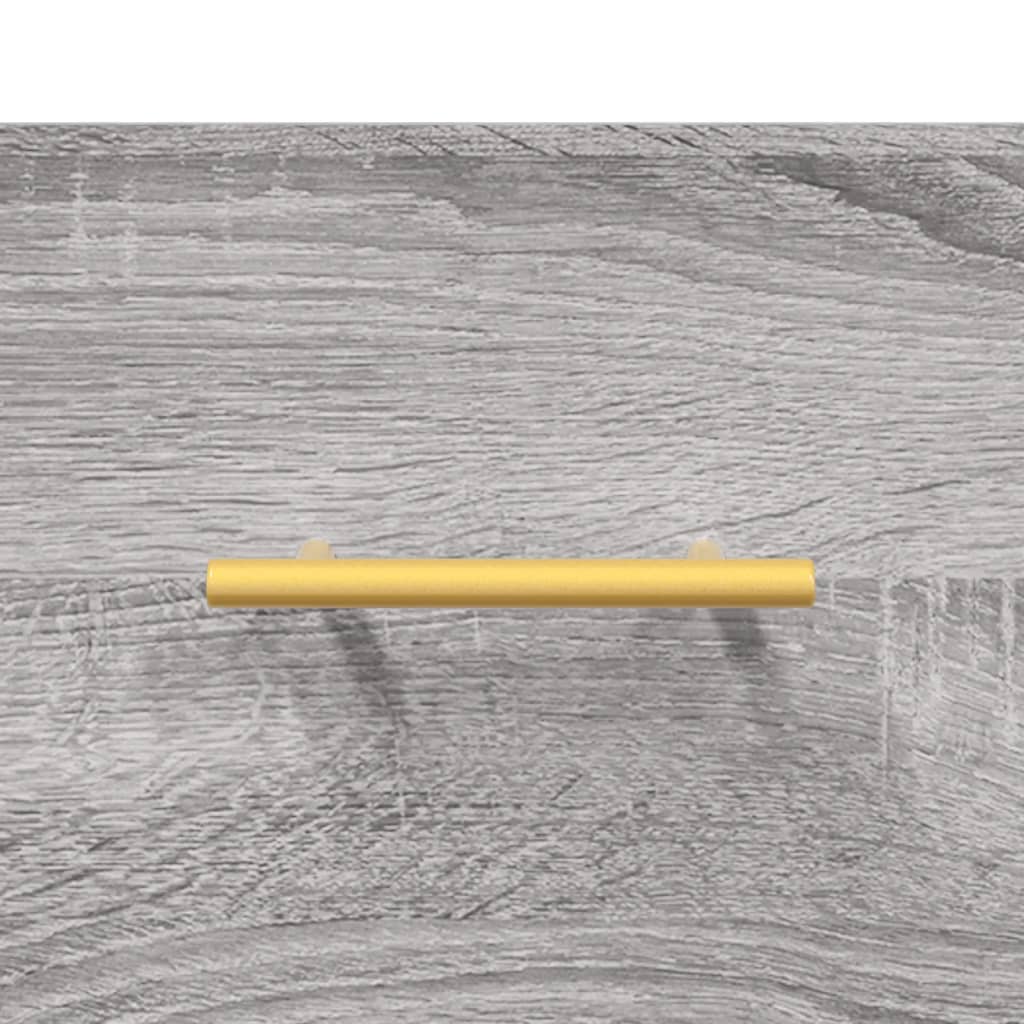 Buffet haut Sonoma gris 69,5x34x180 cm Bois d'ingénierie - XIOS